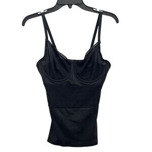 Camisole shaper with adjustable straps and built-in underwire‎ support.
